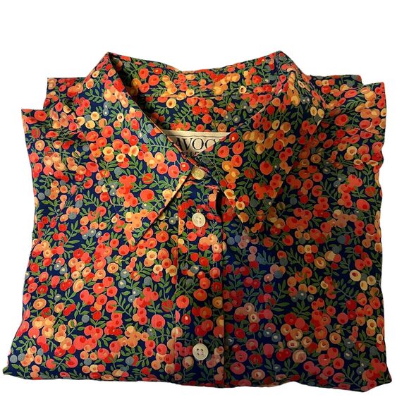 Avoca Collection Vintage Irish County of Wicklow Floral Button-Down Top - Sz 14 - Picture 8 of 10